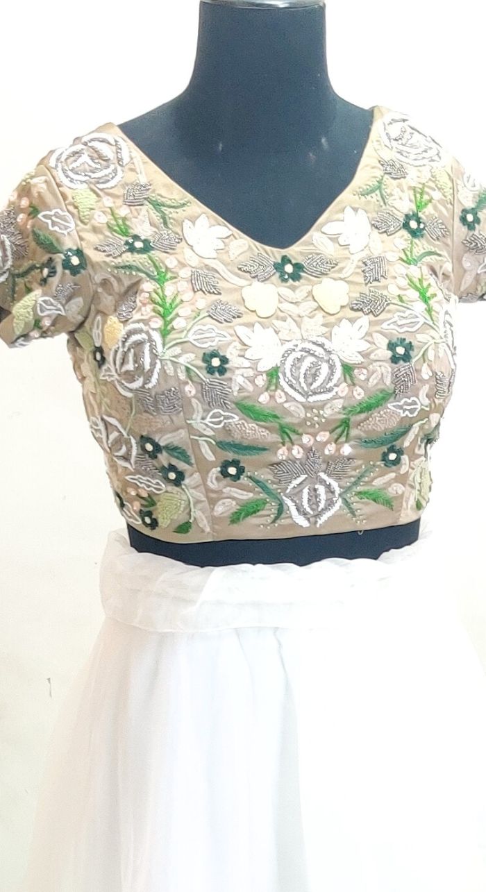 Heavy Hand Embroidered Classy Blouse