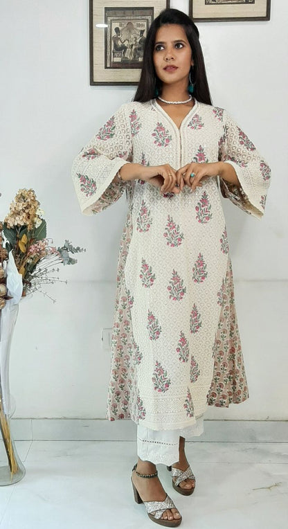 Luxurious Lucknowi Printed Kurta
