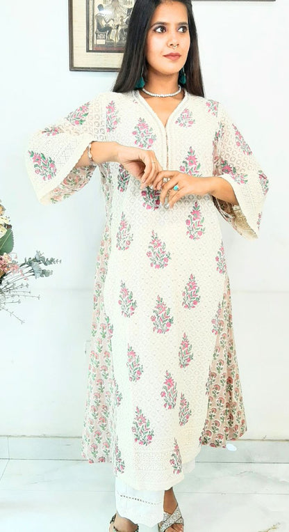 Luxurious Lucknowi Printed Kurta