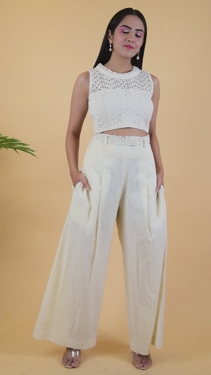 Chikan Coords With Palazzo