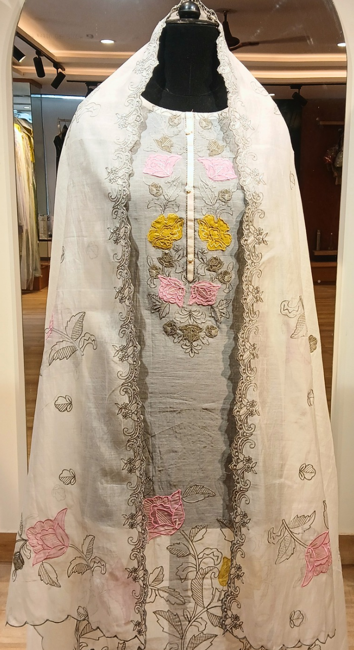 Riwaayat Chanderi Semi-Stitched Cotton Suit