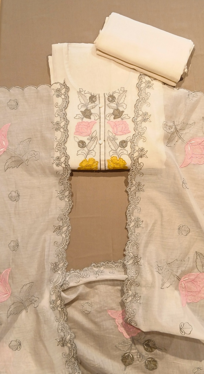 Riwaayat Chanderi Semi-Stitched Cotton Suit